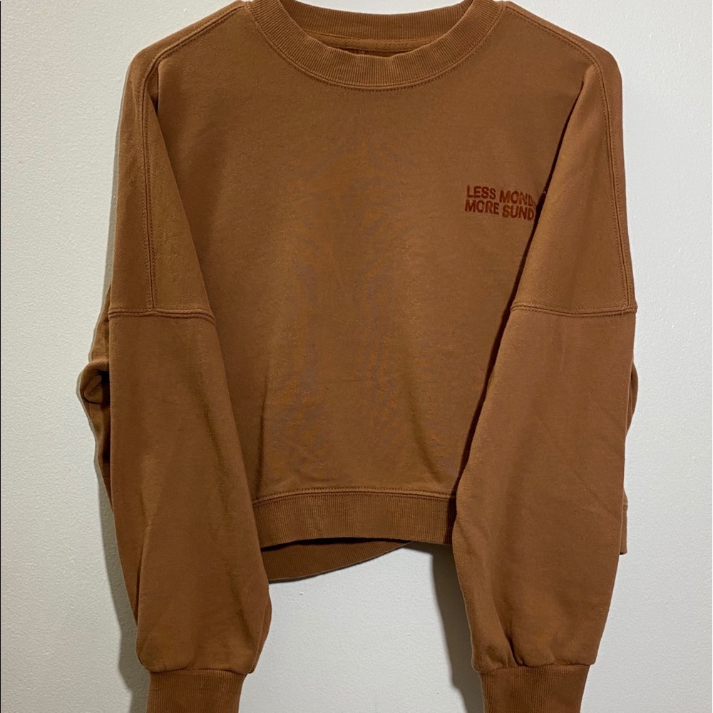 Pre Loved Brown Cropped Long Sleeve